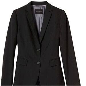 BANANA REPUBLIC classic blazer Size 00P Black Pockets Lined Business